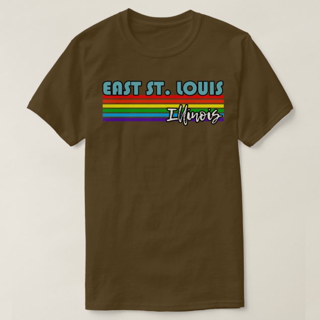 T-shirt East St Louis Illinois Pride East St Louis LGBT G (Design devant)