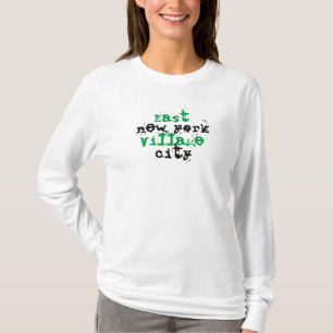 T-shirt EAST VILLAGE NEW YORK CITY Basic Long Sleeve