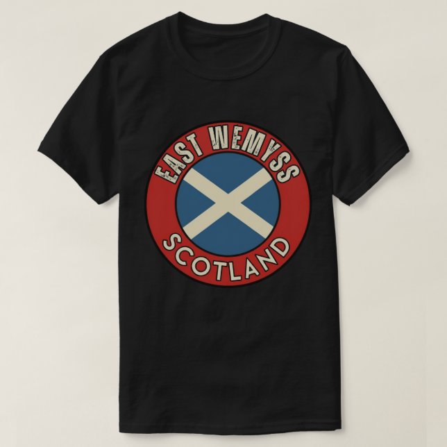 T-shirt East Wemyss, Écosse (Design devant)