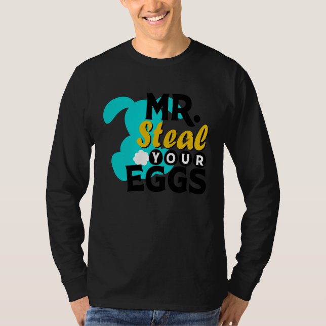 T-shirt Easter Boys Toddlers Mr Steal Your Eggs  Spring Hu (Devant)