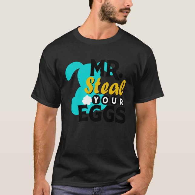 T-shirt Easter Boys Toddlers Mr Steal Your Eggs  Spring Hu (Devant)