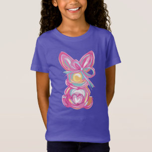T-Shirt Easter Bunny Aquarelle Pastel Brusch