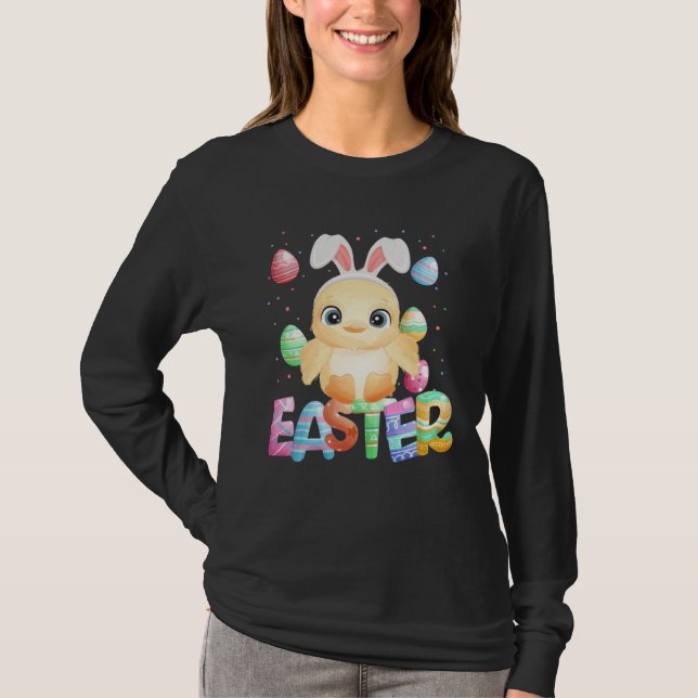 T-shirt Easter Bunny Chick   Easter Chicken (Devant)