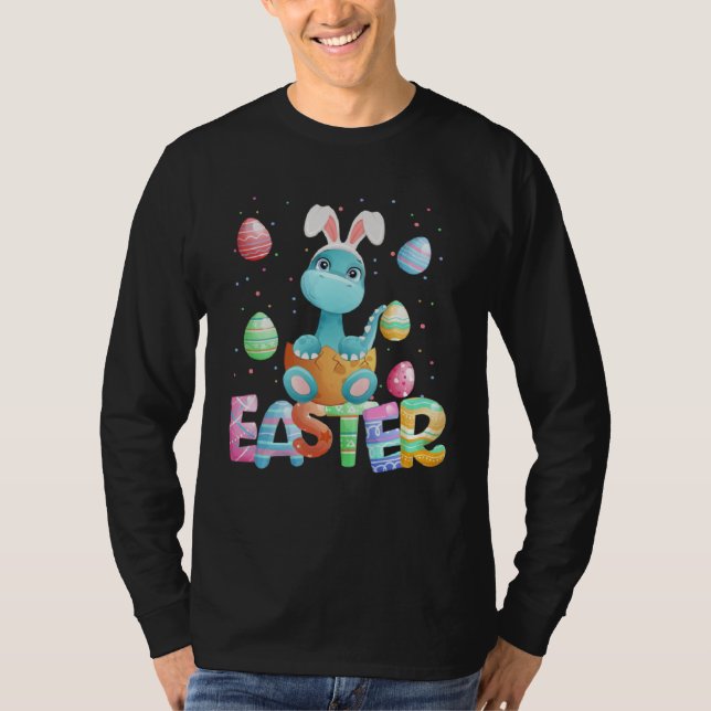T-shirt Easter Bunny Dinosaur   Easter Brachiosaurus (Devant)