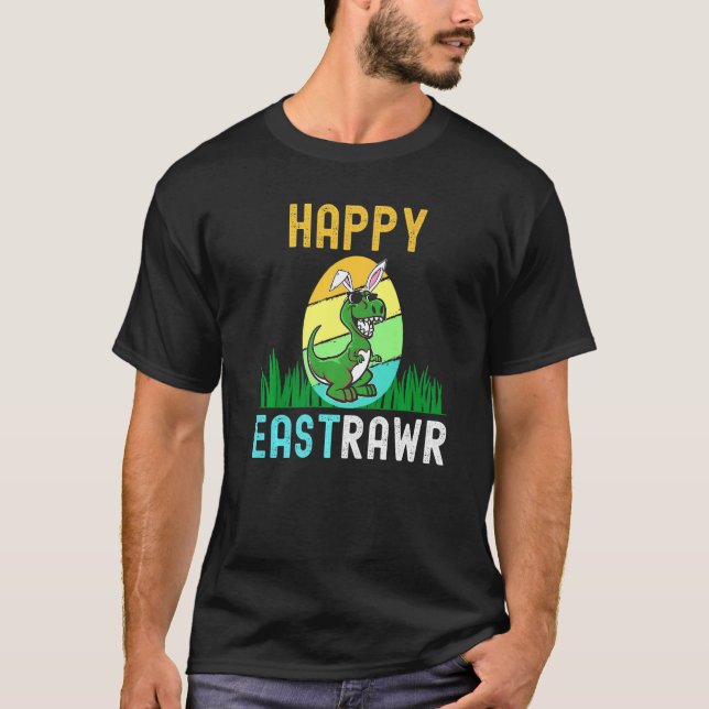 T-shirt Easter Bunny Dinosaur Oeuf Drôle 2022 Happy Eastra (Devant)