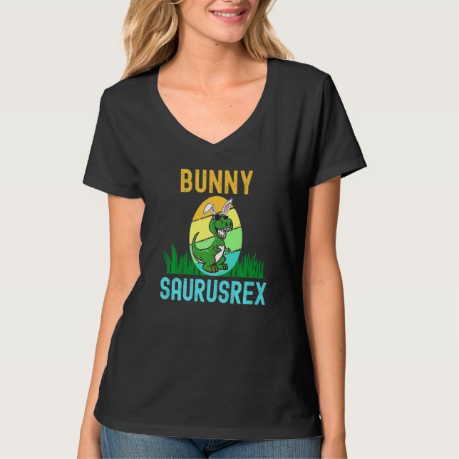 T-shirt Easter Bunny Dinosaur Oeuf Funny Bunnysaurus Rex (Devant)