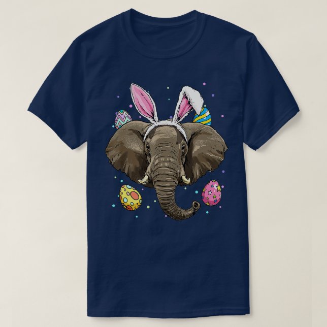 T-shirt Easter Bunny Elephant Funny Easter Elephant (Design devant)