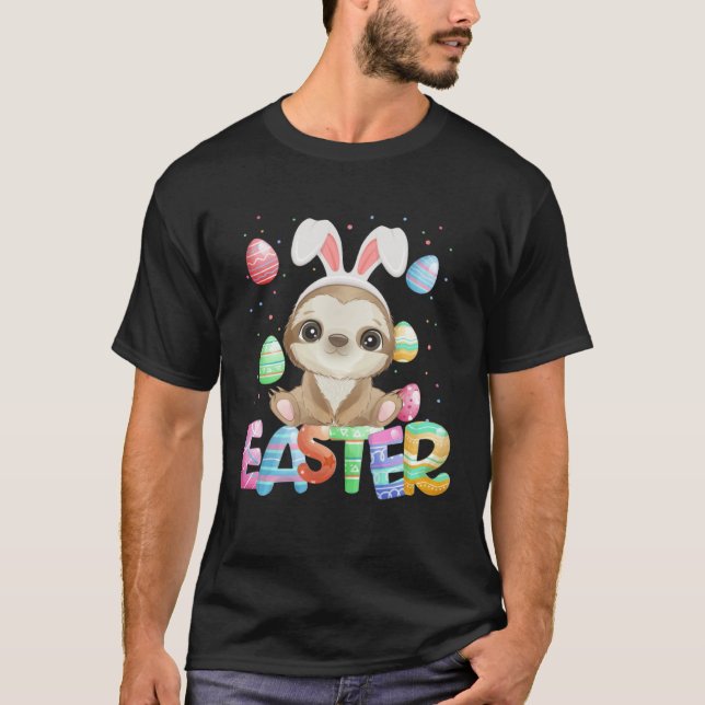 T-shirt Easter Bunny Sloth   Easter Sloth (Devant)
