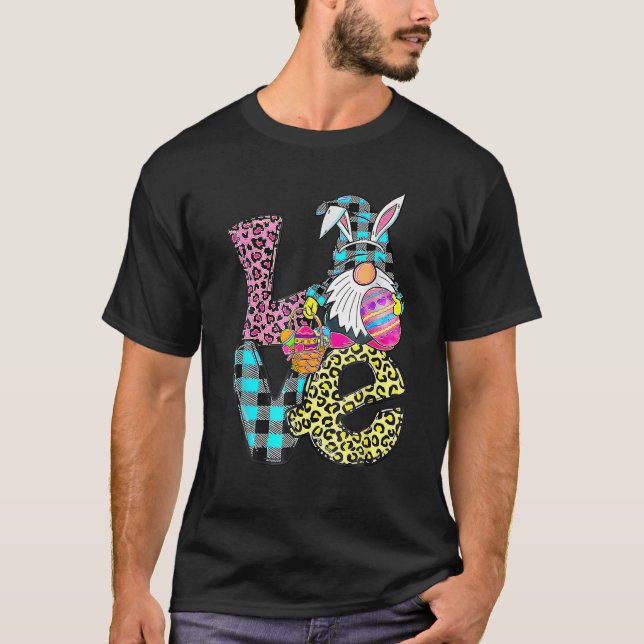 T-shirt Easter Bunny Spring Gnome Easter Apparel Eggs Bask (Devant)