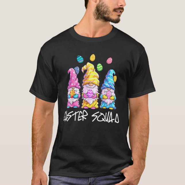 T-shirt Easter Bunny Squad Gnomes Eggs Easter Day Men Wome (Devant)
