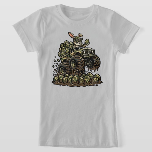 T-Shirt  Easter Camouflage Monster Truck  (Poser)
