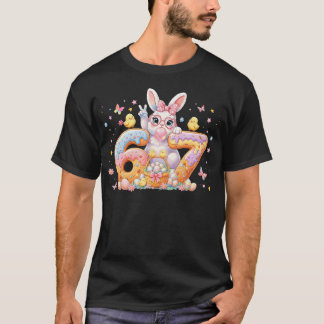 T-shirt Easter Day 67 Cute Rabbit Bunny Six Seven Meme