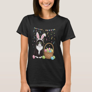 T-shirt Easter Day Cat Bunny Ears Eggs Shirt Men Women Eas