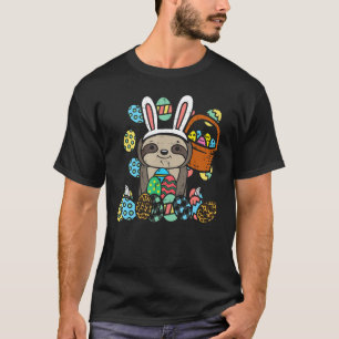 T-shirt Easter Day Sloth Bunny Ears