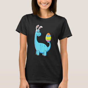 T-shirt Easter Day T Rex Dino Rabbit Ears With Egg Boys
