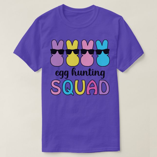 T-shirt Easter Egg Bunny Squad Cute Funny  (Design devant)