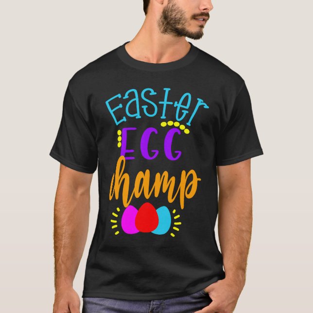 T-shirt Easter Egg Champ Hunter Boys Girls Kids Hunting Ch (Devant)