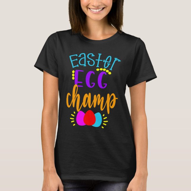 T-shirt Easter Egg Champ Hunter Boys Girls Kids Hunting Ch (Devant)