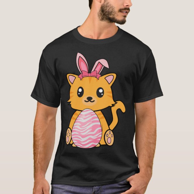 T-shirt Easter Egg Hunt Bunny Ear Cat Easter Day 2023 (Devant)