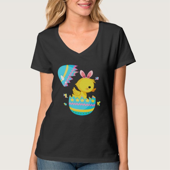T-shirt Easter Egg Hunt Bunny Ear Duck Easter Day 2023 (Devant)