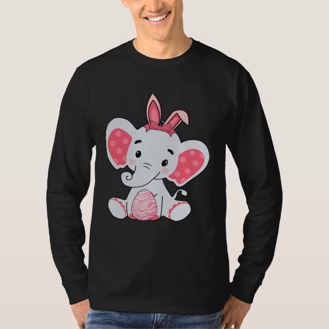 T-shirt Easter Egg Hunt Bunny Ear Elephant Easter Day 2023 (Devant)