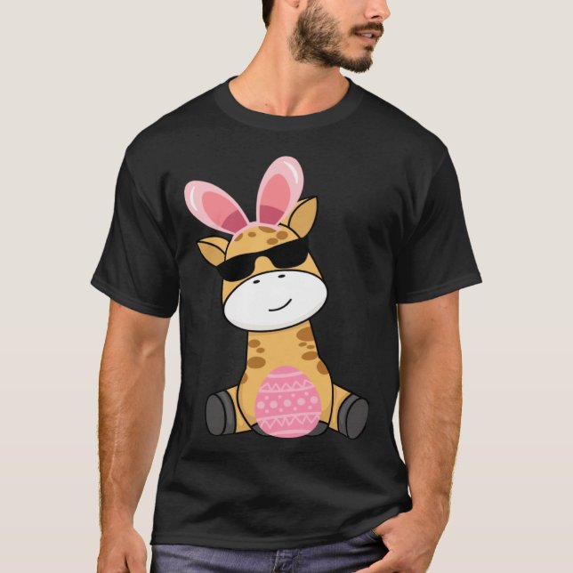 T-shirt Easter Egg Hunt Bunny Ear Giraffe Easter Day 2023 (Devant)