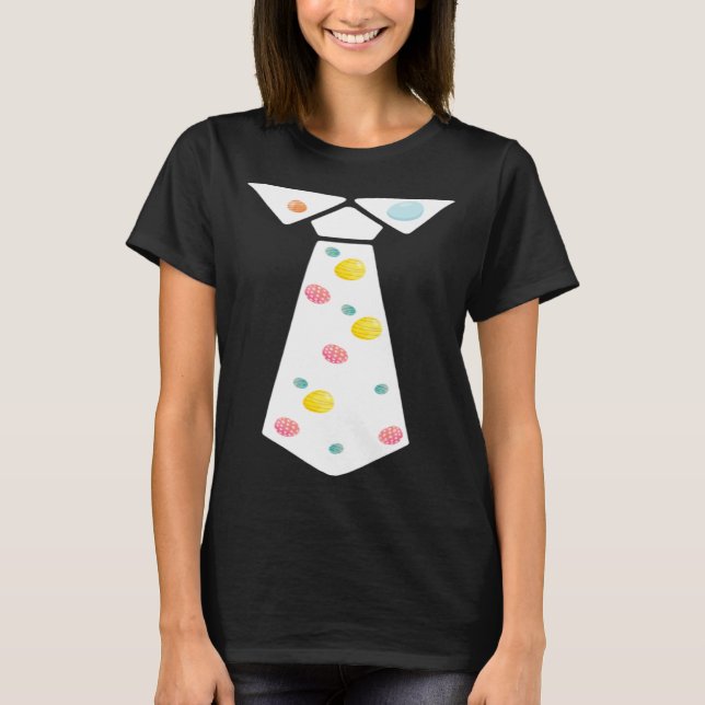 T-shirt Easter Egg Neck Tie Cool Easter Celebration Costum (Devant)