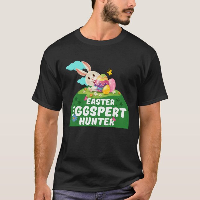 T-shirt Easter Egg Spert Boys Girls Eggs Cavator Chocolate (Devant)