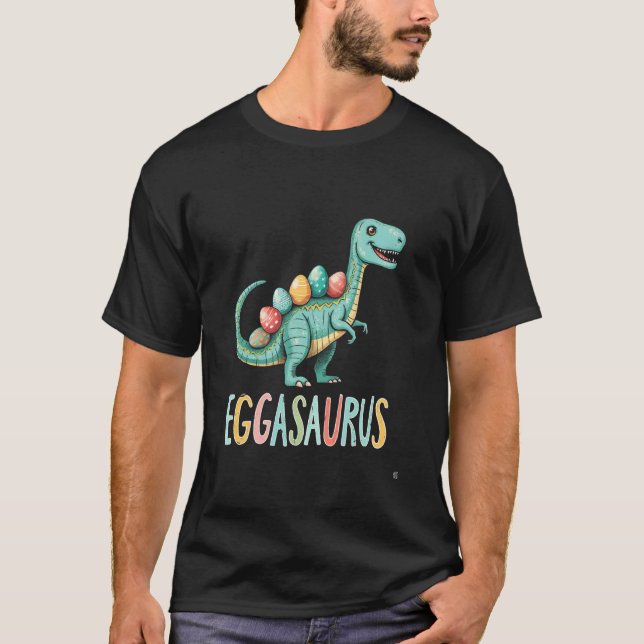 T-shirt Easter EGGASAURUS Dinosaure Fantaisiste (Devant)