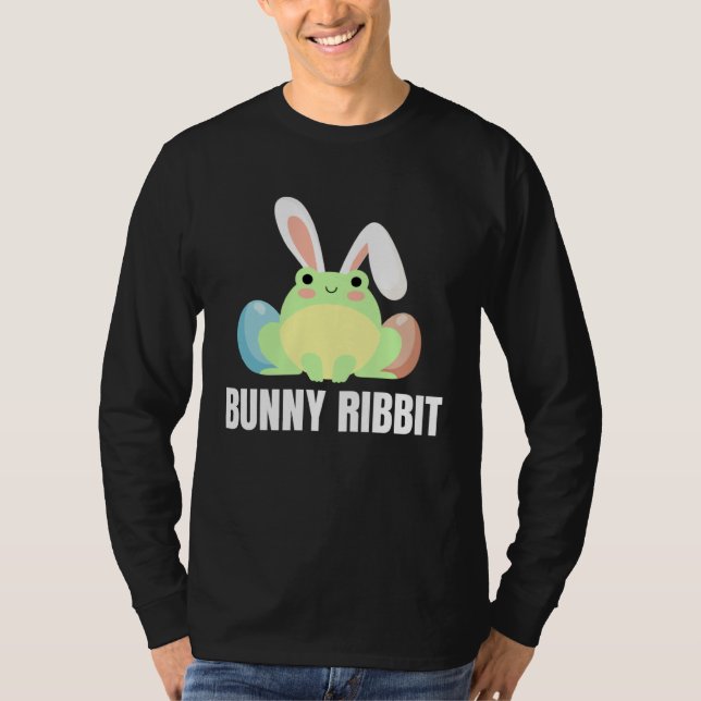 T-shirt Easter Frog  Bunny Ribbit For Amphibian (Devant)