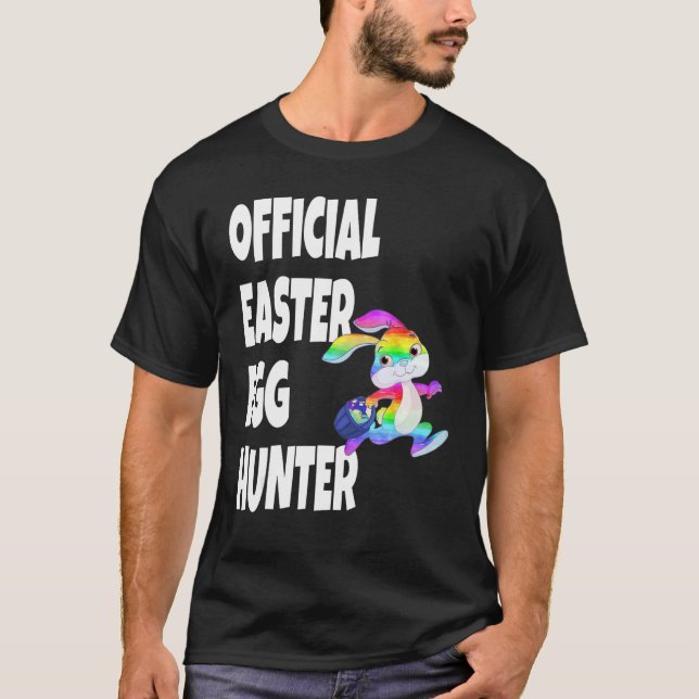 T-shirt Easter Official Easter Egg Hunter Bunny (Devant)