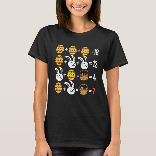 T-shirt Easter Order of Operations Quiz Math Teacher easte (Devant)