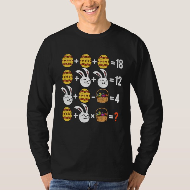 T-shirt Easter Order of Operations Quiz Math Teacher easte (Devant)