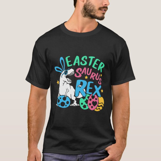 T-shirt Easter Sausaurus T-rex Jour de Pâques, Lap (Devant)