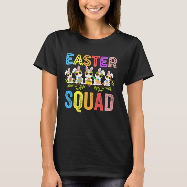T-shirt Easter Squad Family Matching Easter Day Bunny Egg  (Devant)