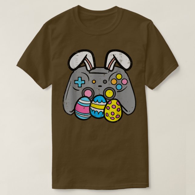 T-shirt Easter Video Game Bunny Eggs Gaming Gamer Boys Men (Design devant)