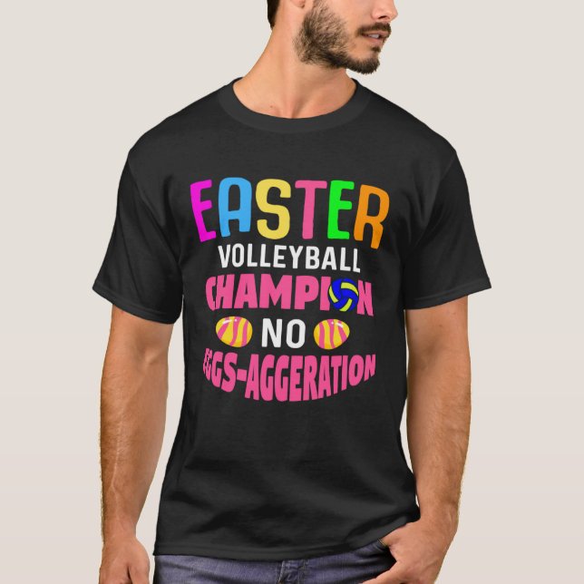 T-shirt Easter Volleyball Bunny Rabbit Beachvolleyball (Devant)
