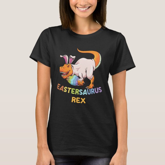 T-shirt Eastersaurus Rex Easter Rex Dinosaur Bunny Kids Di (Devant)