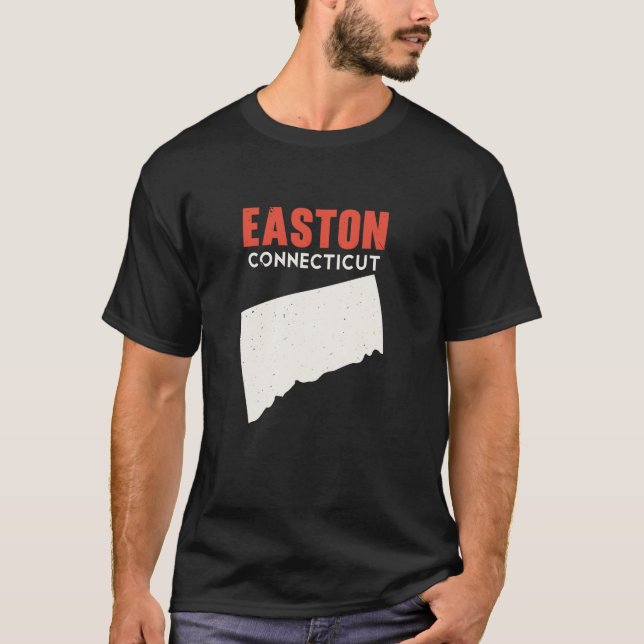 T-shirt Easton Connecticut USA State America Travel Connec (Devant)