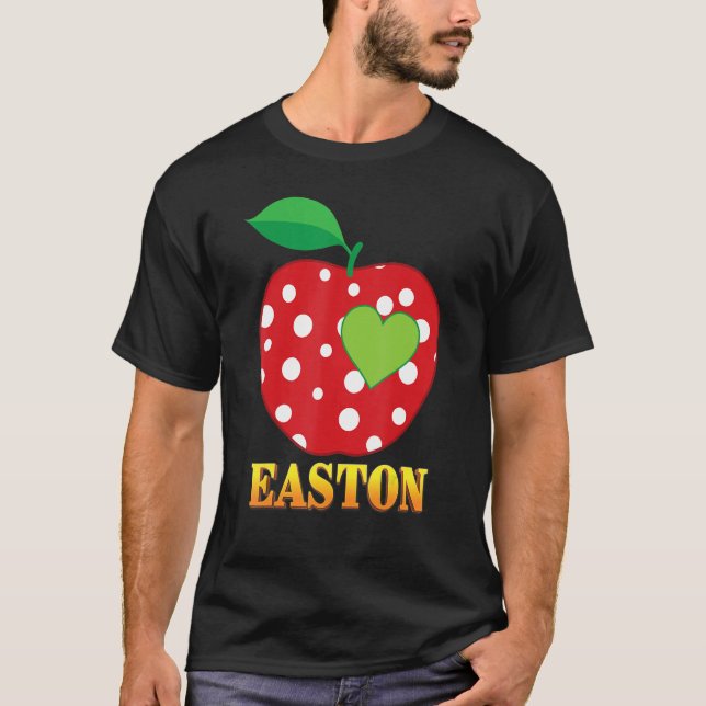 T-shirt Easton Love School Retourner À L'École Garçon Enfa (Devant)