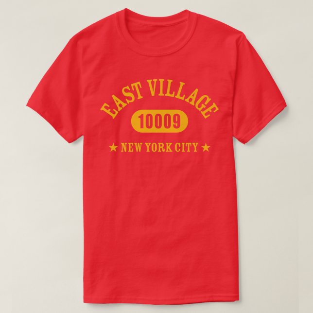 T-shirt EASTVILLAGE NEW YORK CITY 10009NYC Design sportif (Design devant)