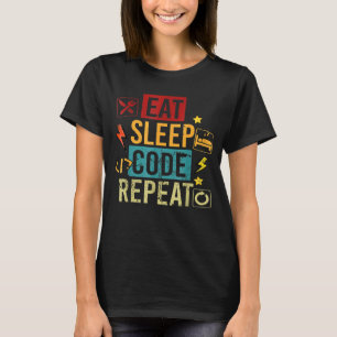 T-shirt Eat Code Sleep Programmation Informatique