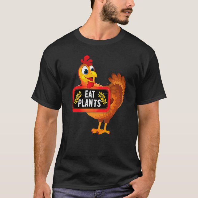 T-shirt Eat Plants Vegan Vegetarian Turkey Thanksgiving Pr (Devant)