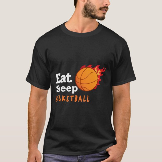 T-shirt Eat Sleep Basketball (Devant)