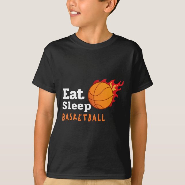 T-shirt Eat Sleep Basketball (Devant)