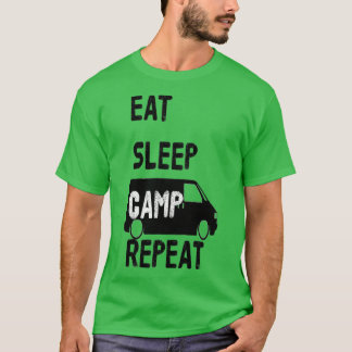 T-shirt EAT SLEEP CAMP REPÉRER T4 noir