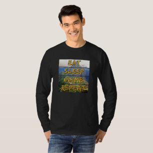 T-shirt Eat Sleep Climat Repeat - Machu Picchu, Pérou