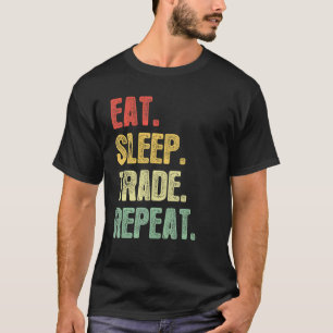 T-shirt Eat Sleep Commerce Répétition Devis Trader