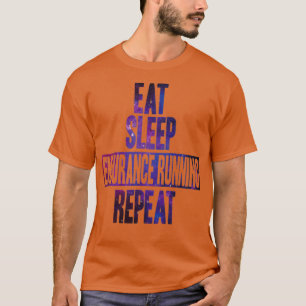 T-shirt Eat Sleep Endurance Runat Repeat Sticker