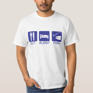 T-shirt Eat_Sleep_Fish_BLUE